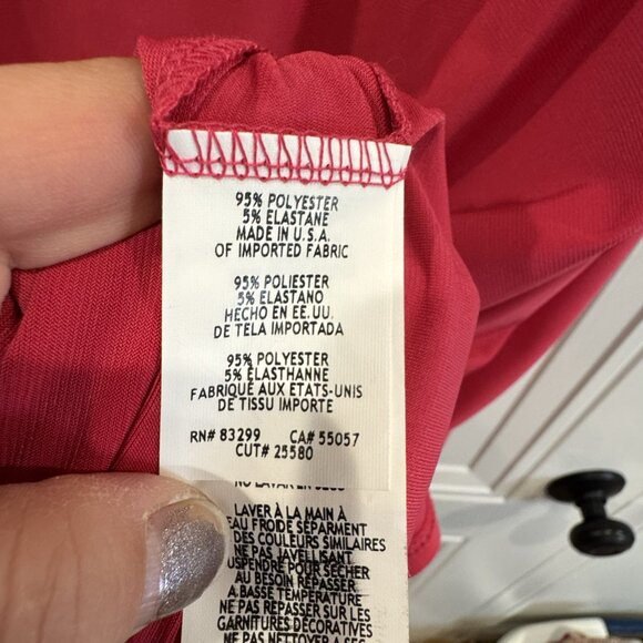 NWT Tiana B Fushia Sleeveless Dress with Beaded Collar - Picture 4 of 7